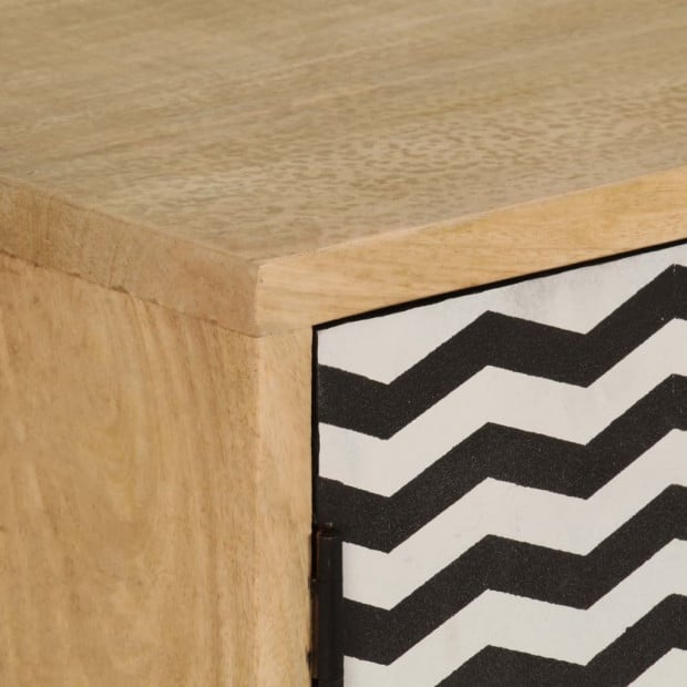 Sideboard 120x30x75 Cm Solid Mango Wood Image 2