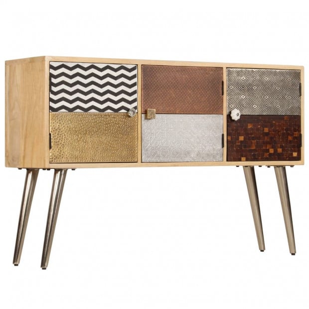 Sideboard 120x30x75 Cm Solid Mango Wood Image 4