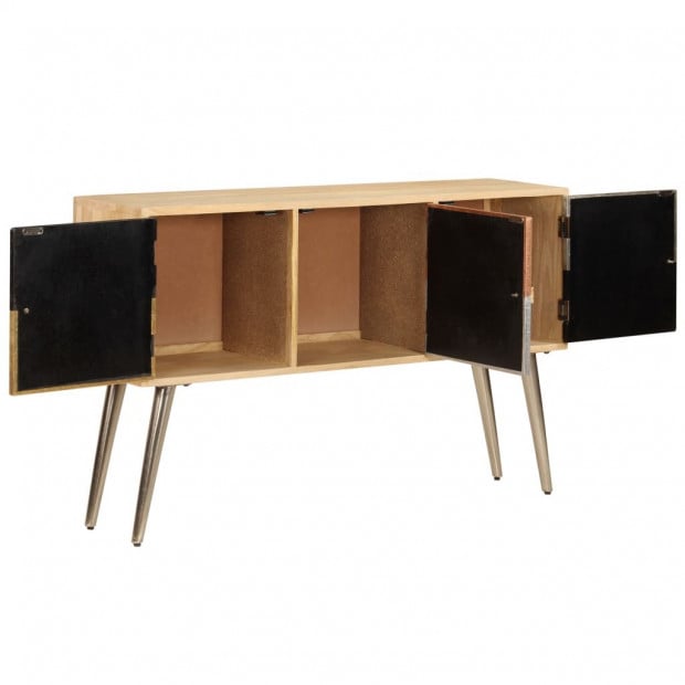 Sideboard 120x30x75 Cm Solid Mango Wood Image 6