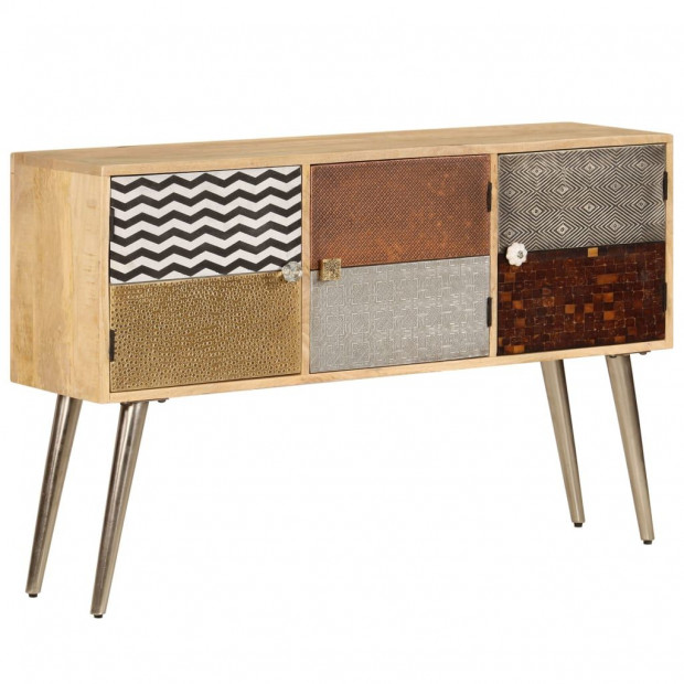 Sideboard 120x30x75 Cm Solid Mango Wood Image 10