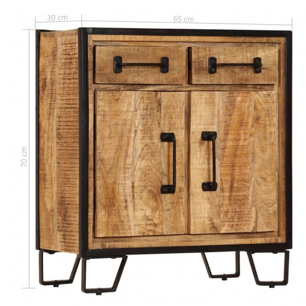 Sideboard 65x30x70 Cm Solid Mango Wood Image 9
