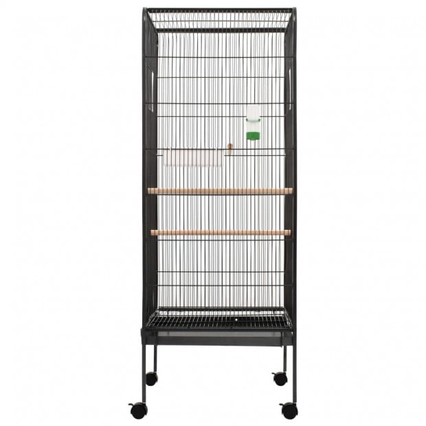 Bird Cage Grey 54x54x146 Cm Steel Image 2