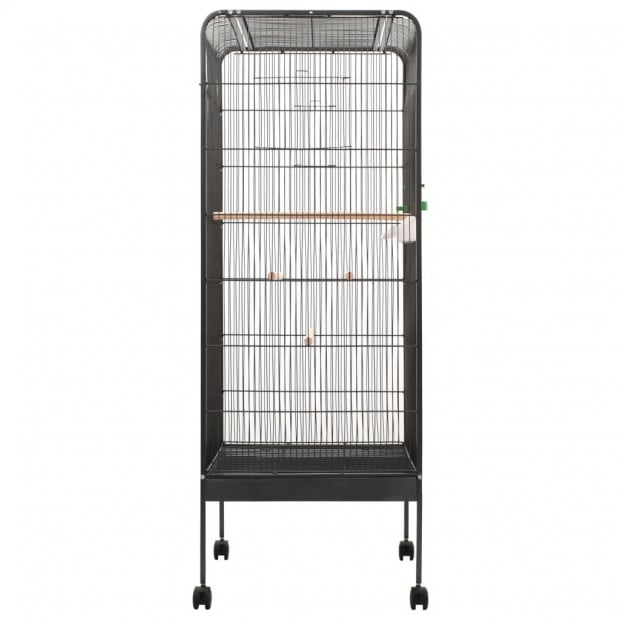 Bird Cage Grey 54x54x146 Cm Steel Image 3