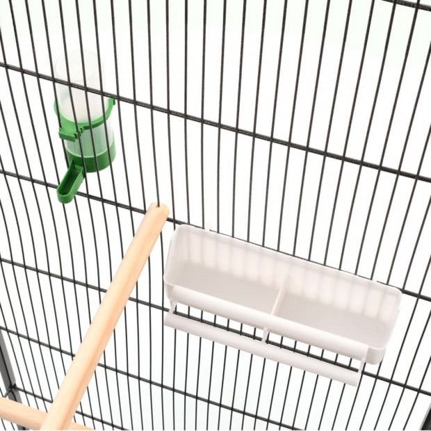 Bird Cage Grey 54x54x146 Cm Steel Image 6