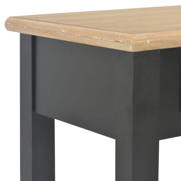 Console Table Black 110x35x80 Cm Wood Image 6