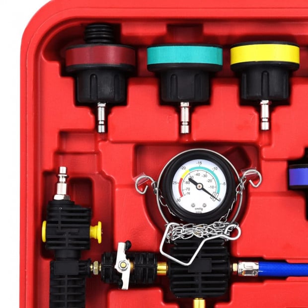 28 Piece Cooling System & Radiator Cap Pressure Tester Image 4
