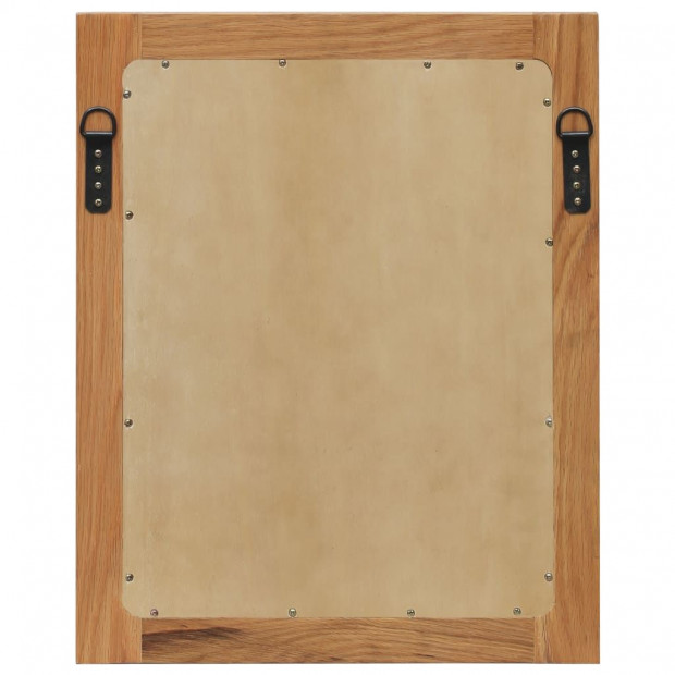Mirror 40x50 Cm Solid Oak Wood Image 3