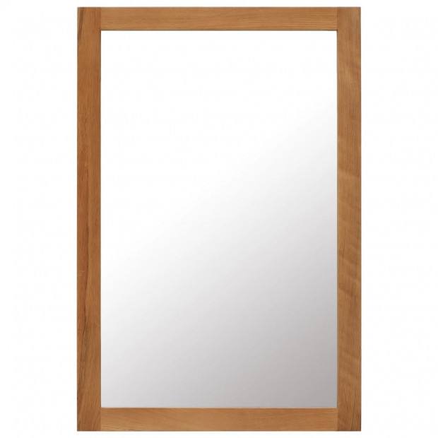 Mirror 60x90 Cm Solid Oak Wood