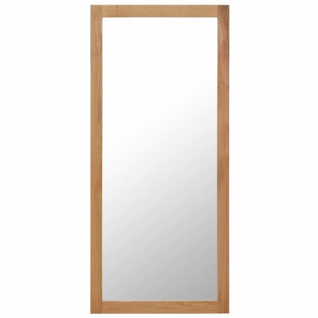 Mirror 50x140 Cm Solid Oak Wood