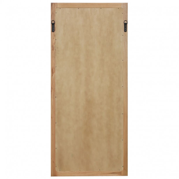 Mirror 50x140 Cm Solid Oak Wood Image 3