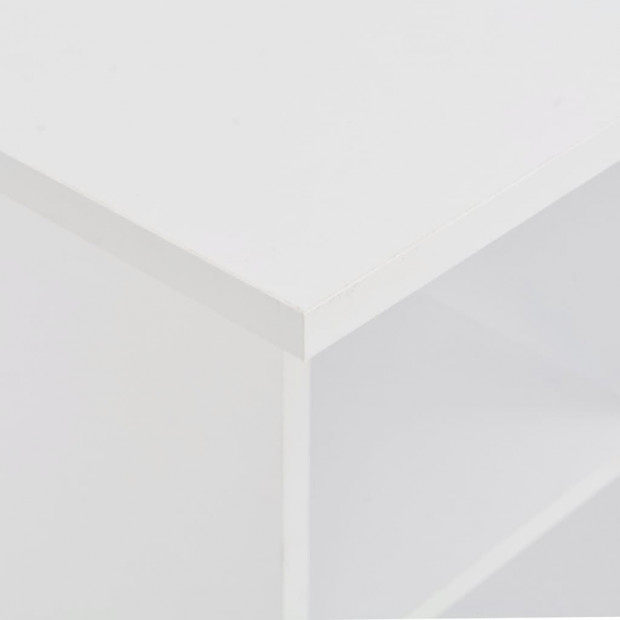 Bar Table White 60x60x110 Cm Image 2