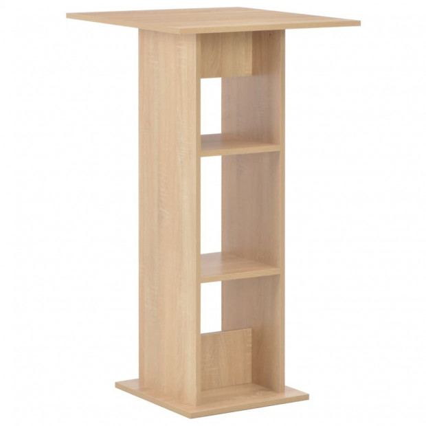 Bar Table Oak 60x60x110 Cm