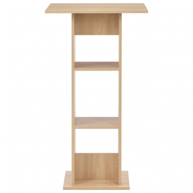 Bar Table Oak 60x60x110 Cm Image 3
