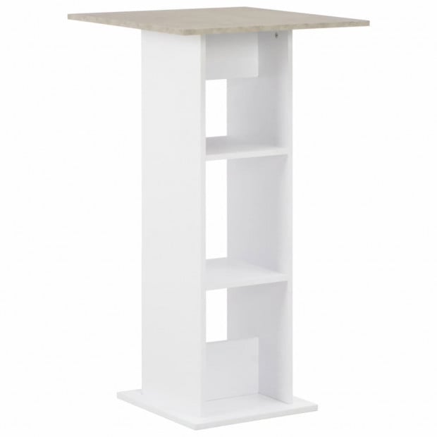Bar Table White 60x60x110 Cm