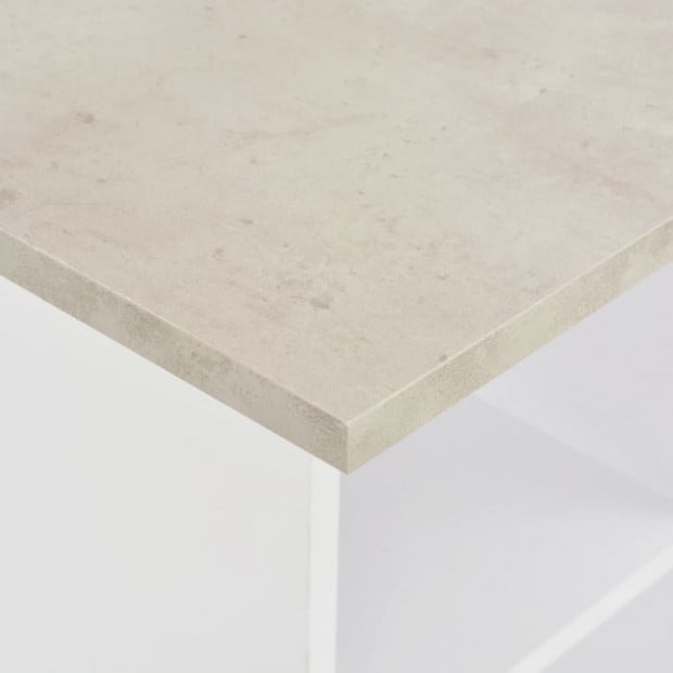 Bar Table White 60x60x110 Cm Image 2