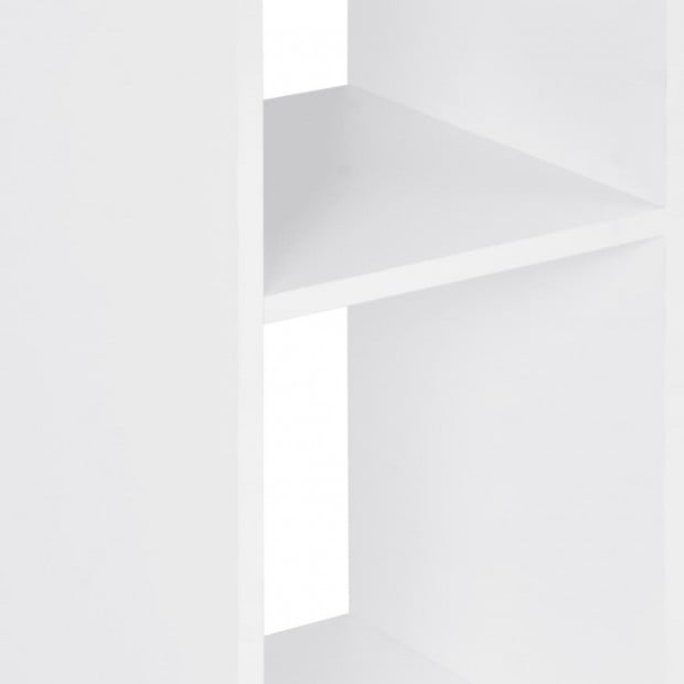 Bar Table White with Grey Table Top 60x60x110 Cm Image 5