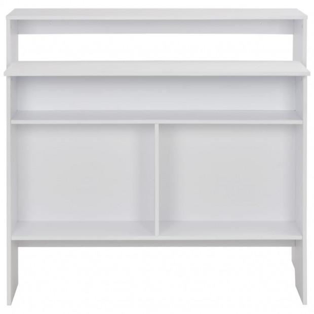 Bar Table With 2 Table Tops White 130x40x120cm Image 5