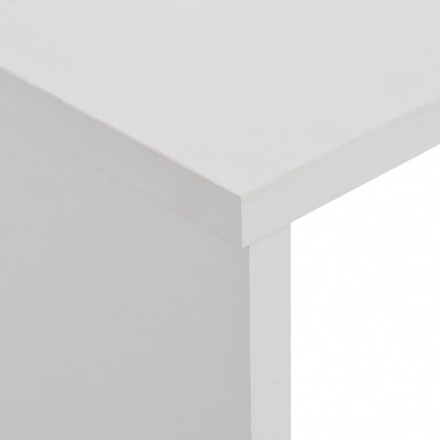 Bar Table With 2 Table Tops White 130x40x120cm Image 9