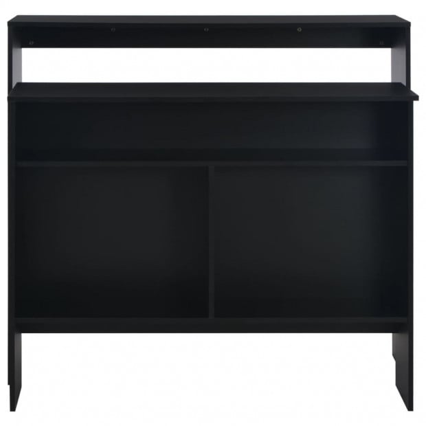 Bar Table With 2 Table Tops Black 130x40x120 Cm Image 6