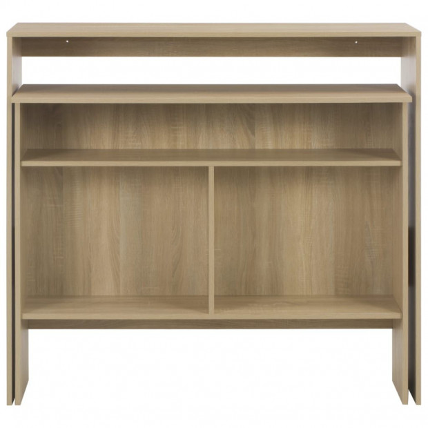 Bar Table With 2 Table Tops Oak 130x40x120 Cm Image 4