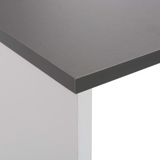 Bar Table With 2 Table Tops White And Grey 130x40x120 Cm Image 9