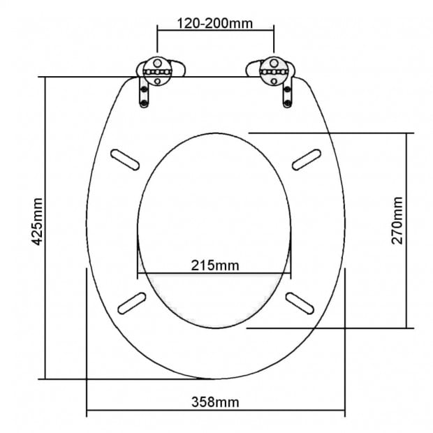 Toilet Seats With Soft Close Lids 2 Pcs Mdf Brown Image 8