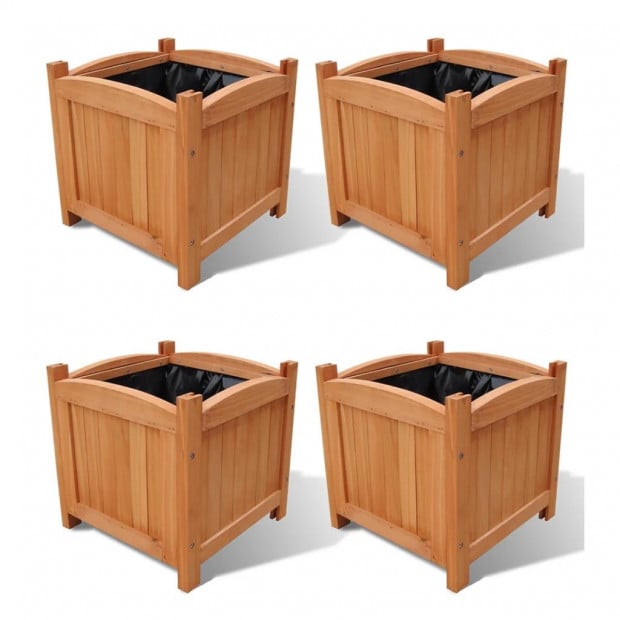 Planters 4 Pcs 30x30x30 Cm