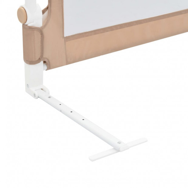 Toddler Safety Bed Rail Taupe 150x42 Cm Polyester Image 6