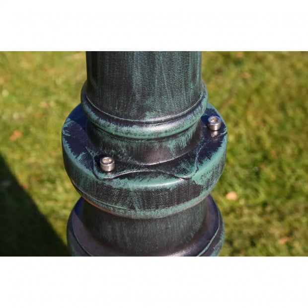 Brighton Garden Light Post 3-arms 230 Cm Dark Green/black Image 5