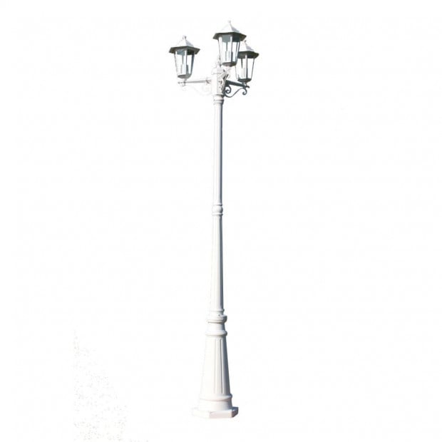 Garden Lamp Post White 215 Cm