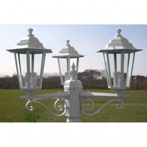 Garden Lamp Post White 215 Cm Image 6