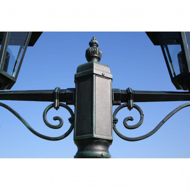 Garden Lamp Post Dark Green 215 Cm Image 4