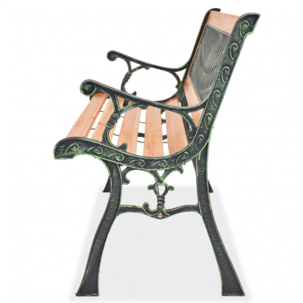 Garden Bench 122 Cm Wood Diamond Design Image 3
