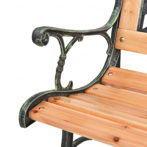 Garden Bench 122 Cm Wood Diamond Design Image 4