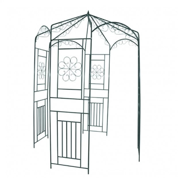 Garden Arch 250 Cm Dark Green