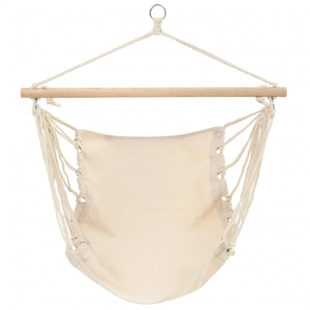 Hammock Chair Cream 100x80 Cm