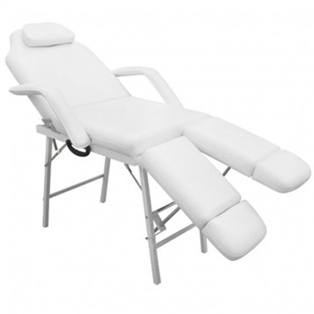 White Treatment Chair With Ajustable Legrests Image 3