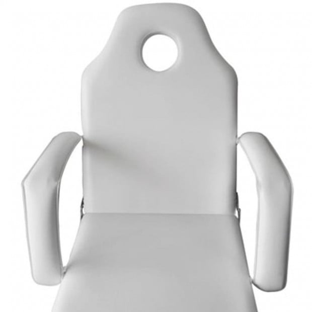 White Treatment Chair With Ajustable Legrests Image 4