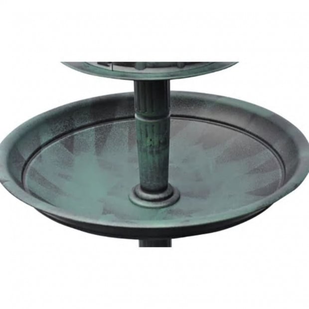 Bird Bath/ Feeder With Solar Light Image 4