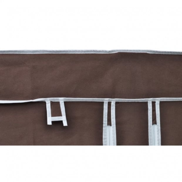 Fabric Wardrobes 2 Pcs Brown Image 5