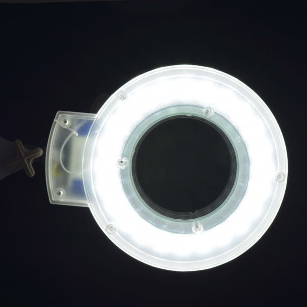 Standing Magnifying Lamp 18cm - White Image 2