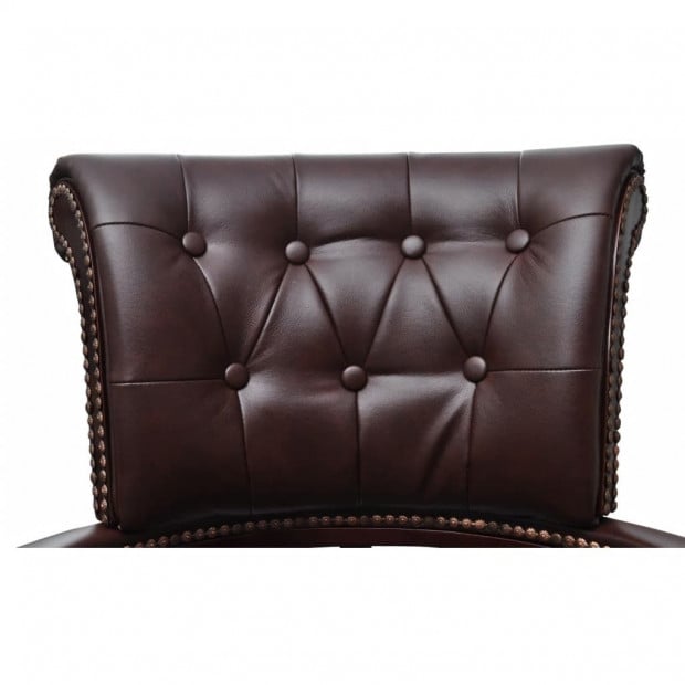 Swivel Office Chair Brown Image 3