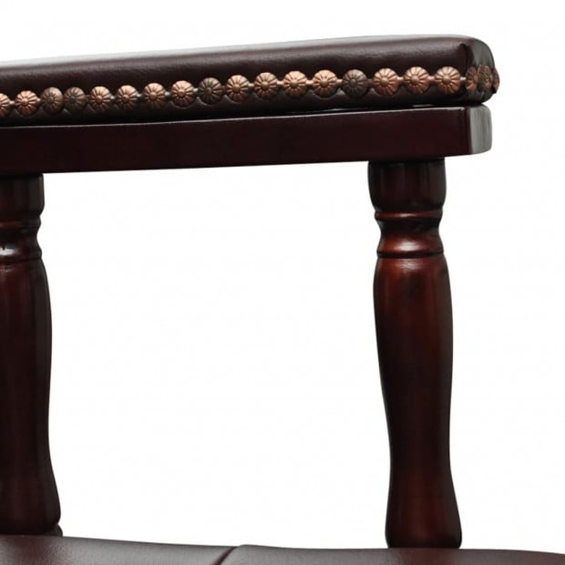 Swivel Office Chair Brown Image 5