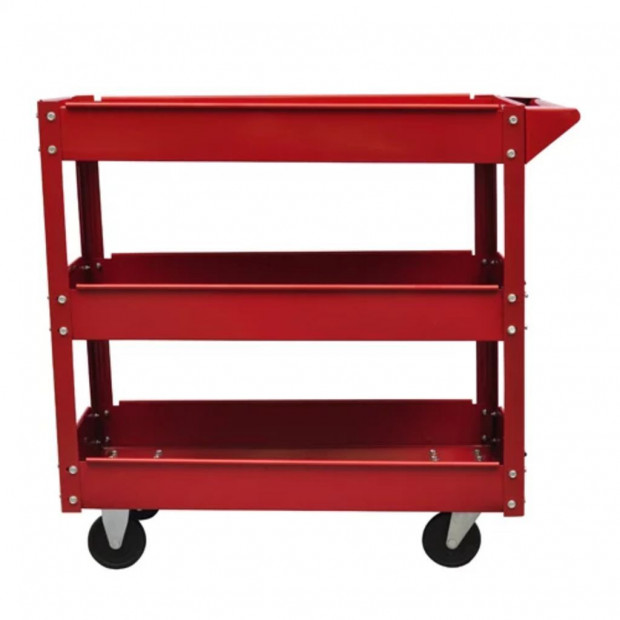 2 X Workshop Tool Trolley 100 Kg 3 Shelves Image 2