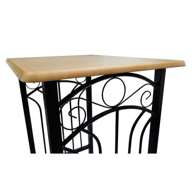 Breakfast/dinner Table Dining Set Mdf With Black Image 4