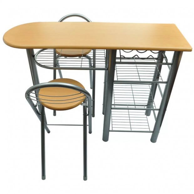 Kitchen / Breakfast Bar / Table And Chairs Set Wood Image 3