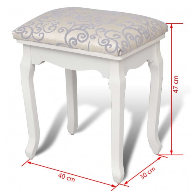 Dressing Stool Bench Seat - Warm White Image 5