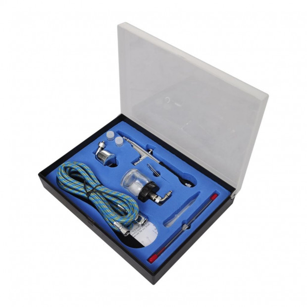 Airbrush Compressor Set With 2 Pistols Image 3