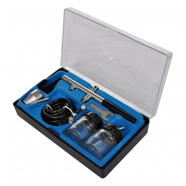 Airbrush Compressor Set With 3 Pistols 310 X 150 X 310 Mm Image 3