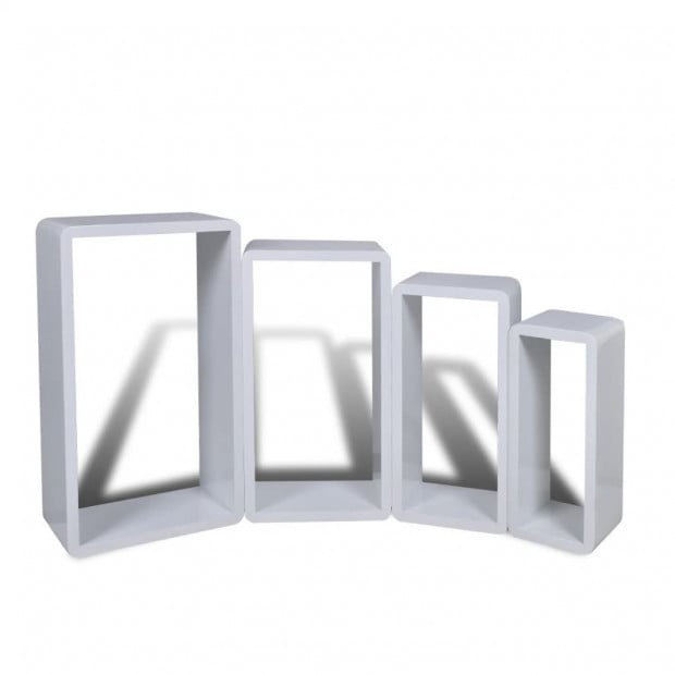 Cuboid Shelf Set Of 4 White Image 5